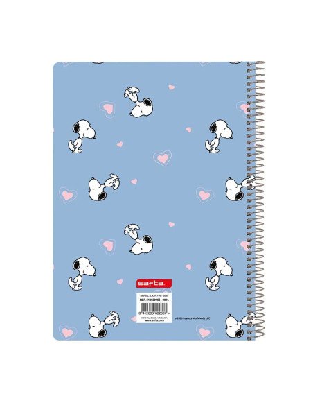 Libreta Cuarto 80 H. Tapas Duras 1Diseñ Snoopy | Reino Escolar: Mochilas y Regalos