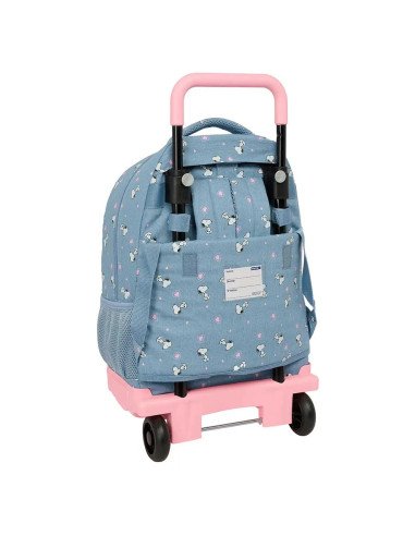 Mochila Grande Con Ruedas Compact Extraible Snoopy | Reino Escolar: Mochilas y Regalos