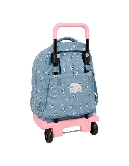Mochila Grande Con Ruedas Compact Extraible Snoopy | Reino Escolar: Mochilas y Regalos