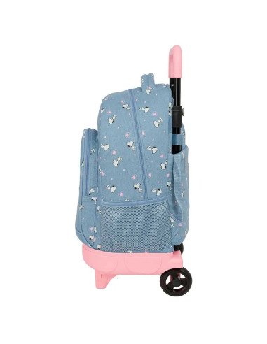 Mochila Grande Con Ruedas Compact Extraible Snoopy | Reino Escolar: Mochilas y Regalos