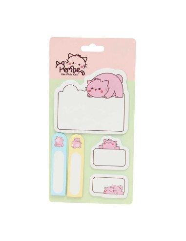 Blister Post-Its Pembe "The Pink Cat" | Reino Escolar: Mochilas y Regalos