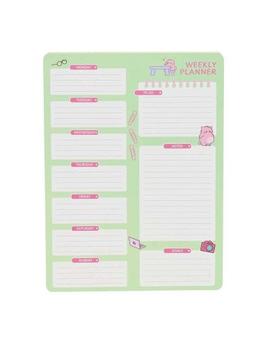 Planing Semanal Pembe "The Pink Cat" | Reino Escolar: Mochilas y Regalos
