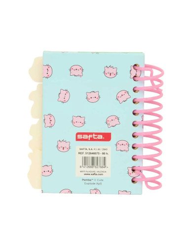Bloc De Notas A7 Pembe "The Pink Cat" | Reino Escolar: Mochilas y Regalos
