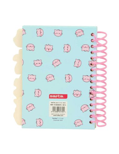 Bloc De Notas A6 Pembe "The Pink Cat" | Reino Escolar: Mochilas y Regalos