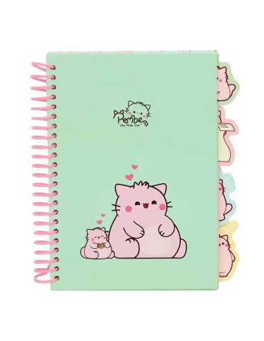 Bloc De Notas A5 Pembe "The Pink Cat" | Reino Escolar: Mochilas y Regalos