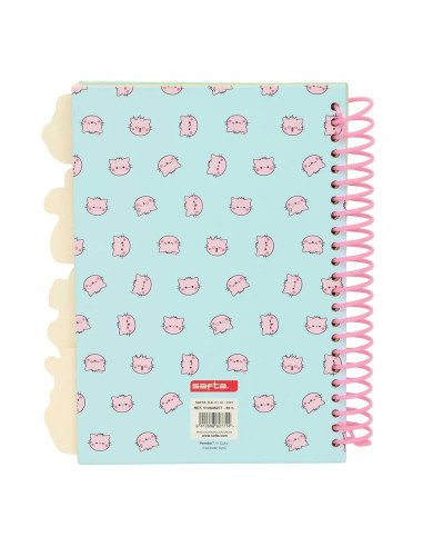 Bloc De Notas A5 Pembe "The Pink Cat" | Reino Escolar: Mochilas y Regalos