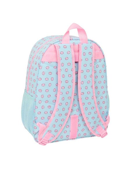 Mochila Adaptable A Carro Pembe "The Pink Cat" | Reino Escolar: Mochilas y Regalos