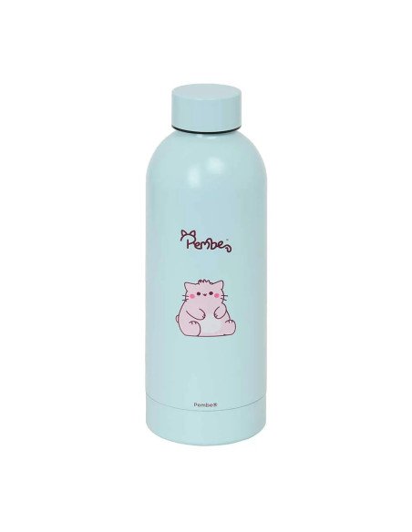 Botella Termo Acero Inoxidable 500ml Pembe "The Pink Cat" | Reino Escolar: Mochilas y Regalos