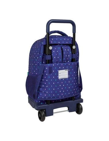Mochila Grande Con Ruedas Compact Extraible Benetton "Drop" | Reino Escolar: Mochilas y Regalos