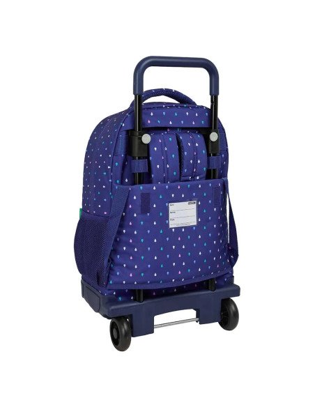 Mochila Grande Con Ruedas Compact Extraible Benetton "Drop" | Reino Escolar: Mochilas y Regalos