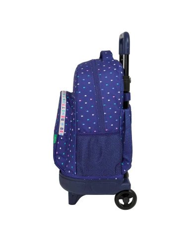 Mochila Grande Con Ruedas Compact Extraible Benetton "Drop" | Reino Escolar: Mochilas y Regalos