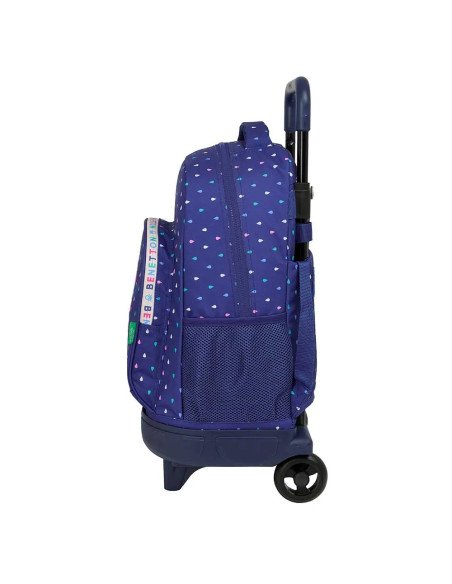 Mochila Grande Con Ruedas Compact Extraible Benetton "Drop" | Reino Escolar: Mochilas y Regalos