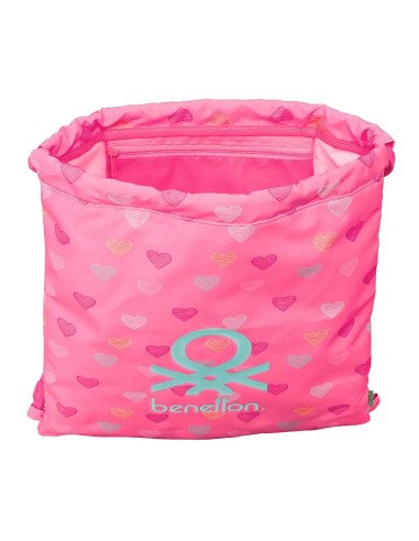 Saco Plano Benetton "Heart" | Reino Escolar: Mochilas y Regalos