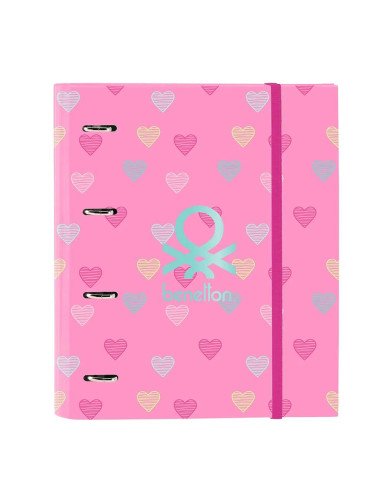 Carp 4 Ani 35Mm Con Recambio Benetton "Heart" | Reino Escolar: Mochilas y Regalos