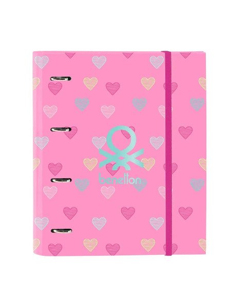 Carp 4 Ani 35Mm Con Recambio Benetton "Heart" | Reino Escolar: Mochilas y Regalos