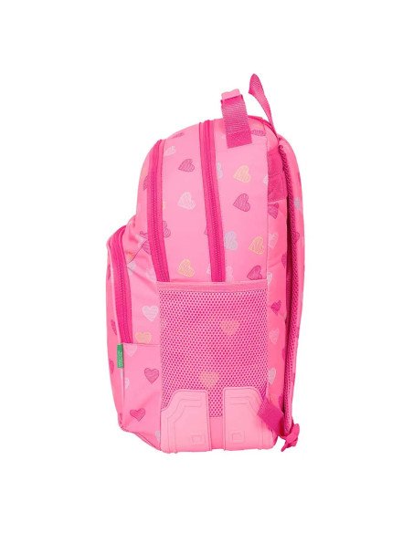 Mochila Doble Adaptable A Carro Benetton "Heart" | Reino Escolar: Mochilas y Regalos