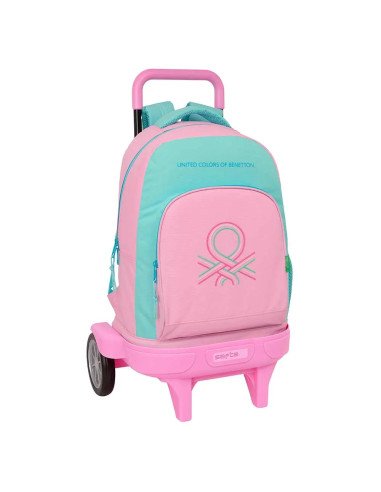 Mochila Grande Con Ruedas Compact Evol. Ext. Benetton "Dolce" | Reino Escolar: Mochilas y Regalos