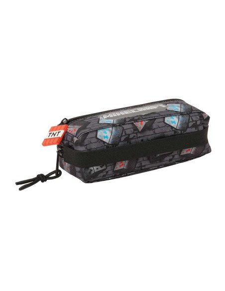 Portatodo Triple Pequeño con Goma Elástica 22 cm Minecraft "Graffiti"