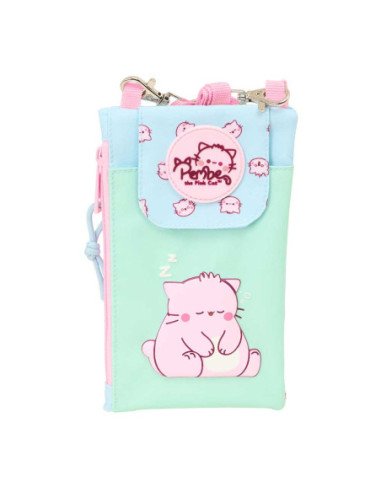 Monedero Portamovil Pembe "The Pink Cat" | Reino Escolar: Mochilas y Regalos