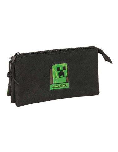Portatodo Triple Minecraft | Reino Escolar: Mochilas y Regalos
