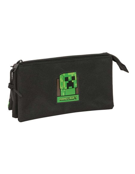 Portatodo Triple Minecraft | Reino Escolar: Mochilas y Regalos