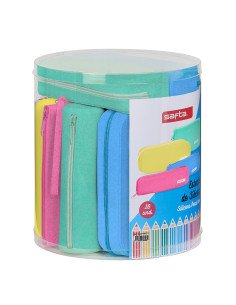 Set 16 Portatodo Silicona Surt. Safta Silicone Glitter | Reino Escolar: Mochilas y Regalos