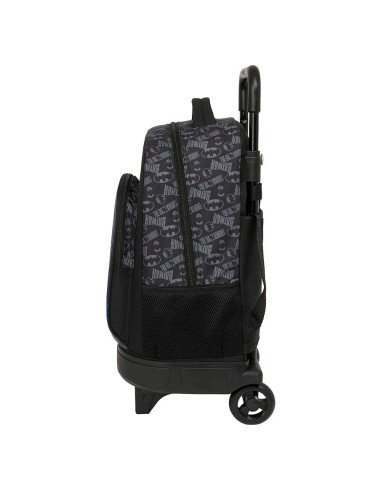 Mochila Grande Con Ruedas Compact Extraible Batman | Reino Escolar: Mochilas y Regalos