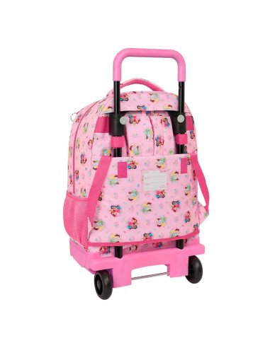 Mochila Grande Con Ruedas Compact Extraible Princesas Disney | Reino Escolar: Mochilas y Regalos