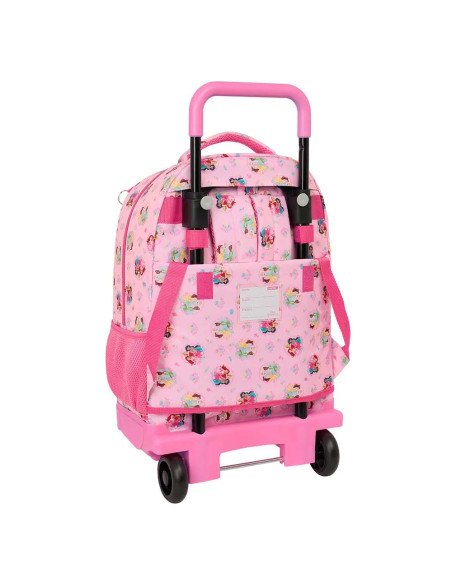 Mochila Grande Con Ruedas Compact Extraible Princesas Disney | Reino Escolar: Mochilas y Regalos