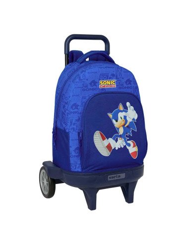 Mochila Grande Con Ruedas Compact Evol. Ext. Sonic | Reino Escolar: Mochilas y Regalos