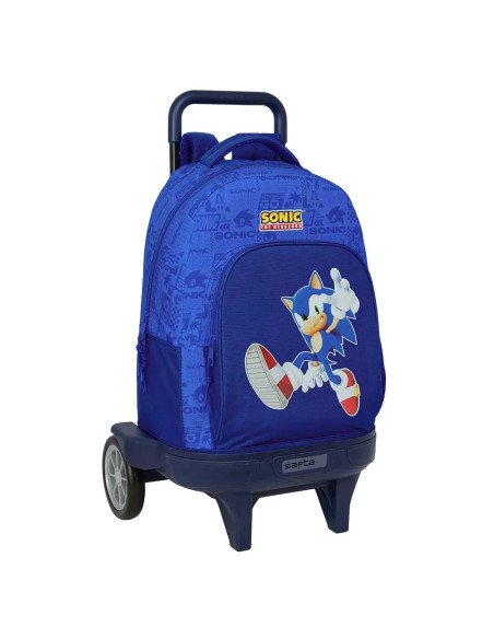 Mochila Grande Con Ruedas Compact Evol. Ext. Sonic | Reino Escolar: Mochilas y Regalos