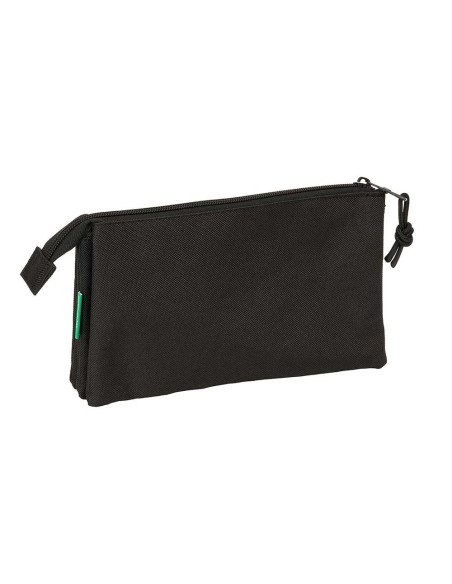 Portatodo Triple Benetton Basics "Negro" | Reino Escolar: Mochilas y Regalos