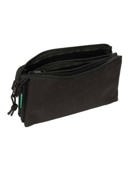 Portatodo Triple Benetton Basics "Negro" | Reino Escolar: Mochilas y Regalos