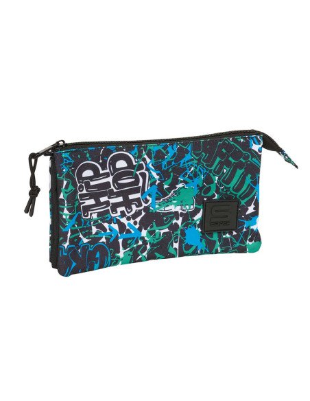 Portatodo Triple Safta Graffiti "Go" | Reino Escolar: Mochilas y Regalos