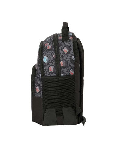 Mochila Doble Adaptable a Carro Minecraft "Graffiti" | Reino Escolar: Mochilas y Regalos
