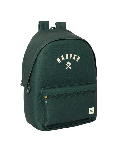 Mochila Doble Para Portatil 15.6"  +  Usb Harper & Neyer "Green" | Reino Escolar: Mochilas y Regalos