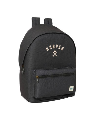 Mochila Doble Para Portatil 15.6"  +  Usb Harper & Neyer "Black" | Reino Escolar: Mochilas y Regalos