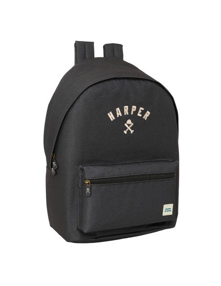 Mochila Doble Para Portatil 15.6"  +  Usb Harper & Neyer "Black" | Reino Escolar: Mochilas y Regalos