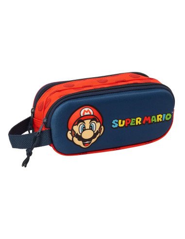 Portatodo Doble 3D Super Mario 3D | Reino Escolar: Mochilas y Regalos