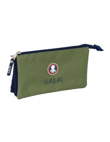 Portatodo Triple El Pulpo "Verde" | Reino Escolar: Mochilas y Regalos