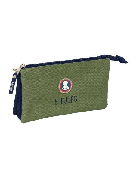 Portatodo Triple El Pulpo "Verde" | Reino Escolar: Mochilas y Regalos