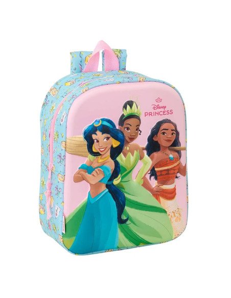 Mochila Guarderia 3D Princesas Disney 3D | Reino Escolar: Mochilas y Regalos