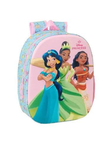 Mochila 3D Princesas Disney 3D | Reino Escolar: Mochilas y Regalos
