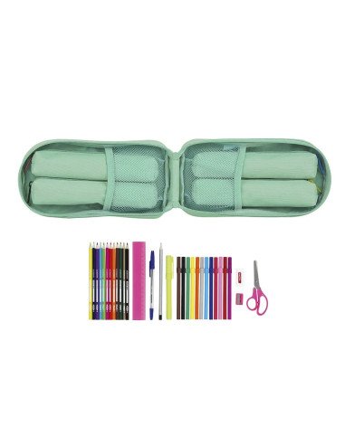 Plumier Mochilacon 4 Portatodo Llenos Blackfit8 Turquesa | Reino Escolar: Mochilas y Regalos