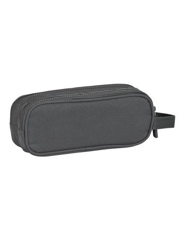 Portatodo Doble Safta Basic "Gris" | Reino Escolar: Mochilas y Regalos