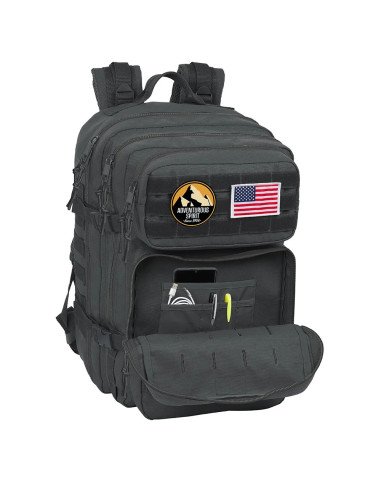 Mochila Militar Portatil 15.6'' Safta Basic "Gris" | Reino Escolar: Mochilas y Regalos