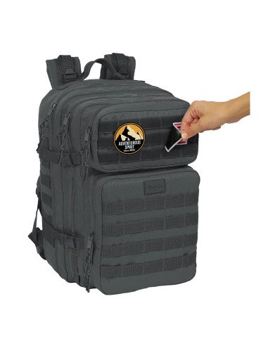 Mochila Militar Portatil 15.6'' Safta Basic "Gris" | Reino Escolar: Mochilas y Regalos