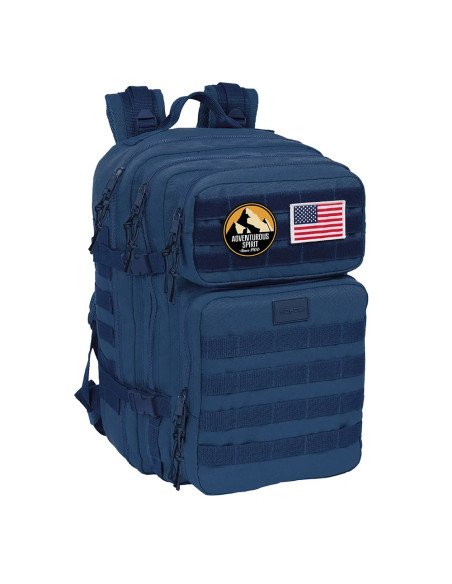 Mochila Militar Portatil 15.6'' Safta Basic "Marino" | Reino Escolar: Mochilas y Regalos