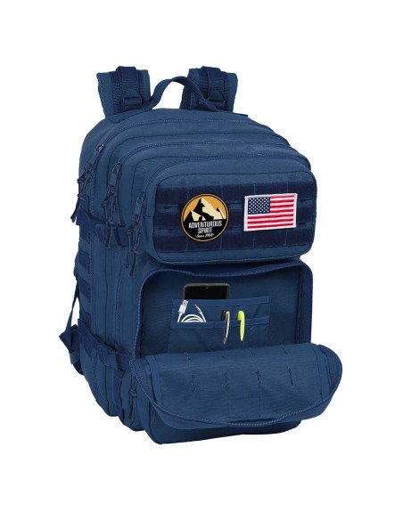 Mochila Militar Portatil 15.6'' Safta Basic "Marino" | Reino Escolar: Mochilas y Regalos