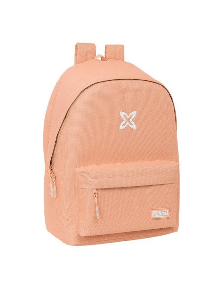 Mochila Doble Para Portatil 15.6"  +  Usb Munich Basicos "Peach" | Reino Escolar: Mochilas y Regalos